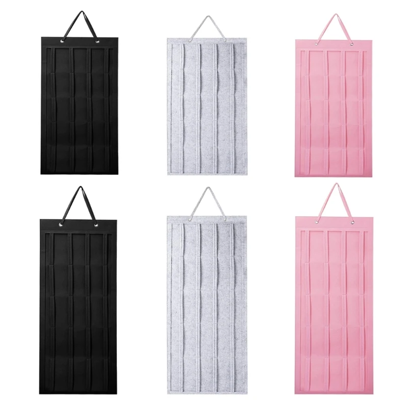 

Hanging Wall Hair Claw Clips Holder for Women Girls Felt Hairbands Organizers T8DE