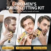 WAIKIL Professional Men's Electric Hair Clipper Three In One Shaver Oil Head Electric Push Shear USB Rechargeable Carving Shear 6