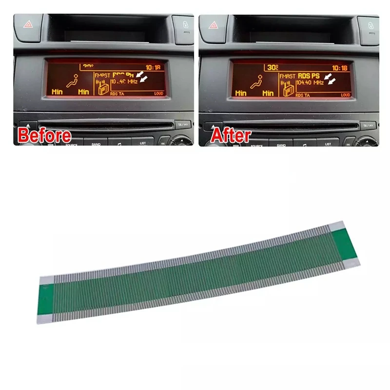 Car Multi Info LCD Display Pixel Repair Foil Flat LCD Connector Dashboard Repair For Peugeot 307/407/408