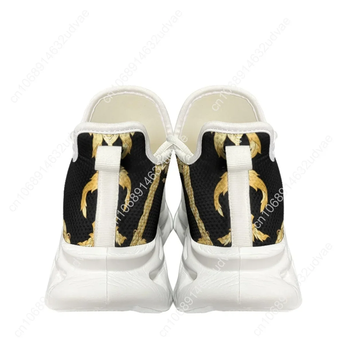 Gold Baroque Shoes For Women Fashion Style Men Claasic Flats Brand Design Portable Platform Custom Zapatos Para Mujeres 2023 New
