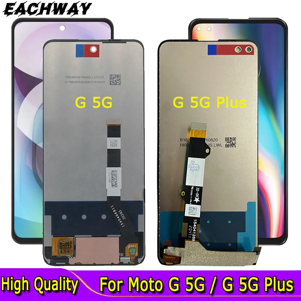 Per Motorola Moto G 5G Plus Display Lcd Touch Screen Con Versione Brasiliana Lcd Frame Digitizer Assembly Per Moto G 5G Xt2113-3 Lcd
