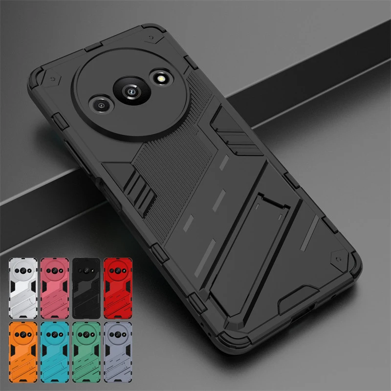 Per Xiaomi Redmi A3 Custodia Xiaomi Redmi A3 Cover Armor Supporto Per Supporto Per Pc Custodia Protettiva In Tpu Antiurto Per Xiaomi Redmi A3