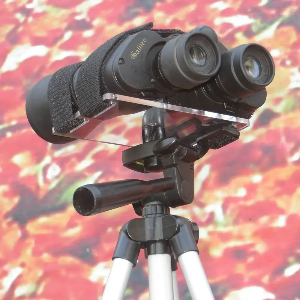 Binocular Tray Rest Mount Lightweight High Strength Material Binoculars Base Fits Most Standard Photographic Tripods