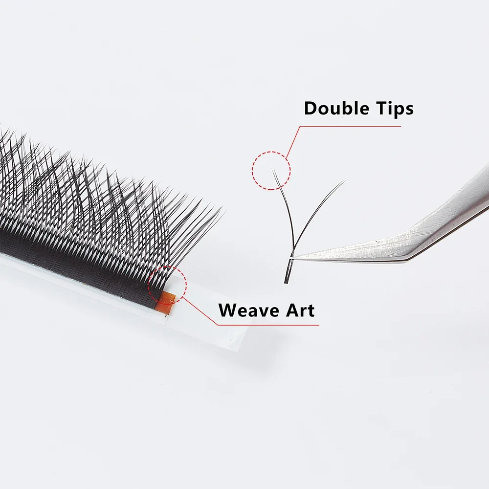 Yelix Y shape Eyelash Extension 0.03/0.05/0.07 Natural Soft Individual Eyelashes Premade Fans