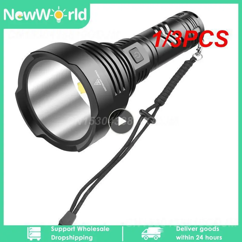 

1/3PCS High Quality XHP90.2 4-core Led Flashlight Powerbank Function Usb Rechargeable 18650 or 26650 Battery Aluminum