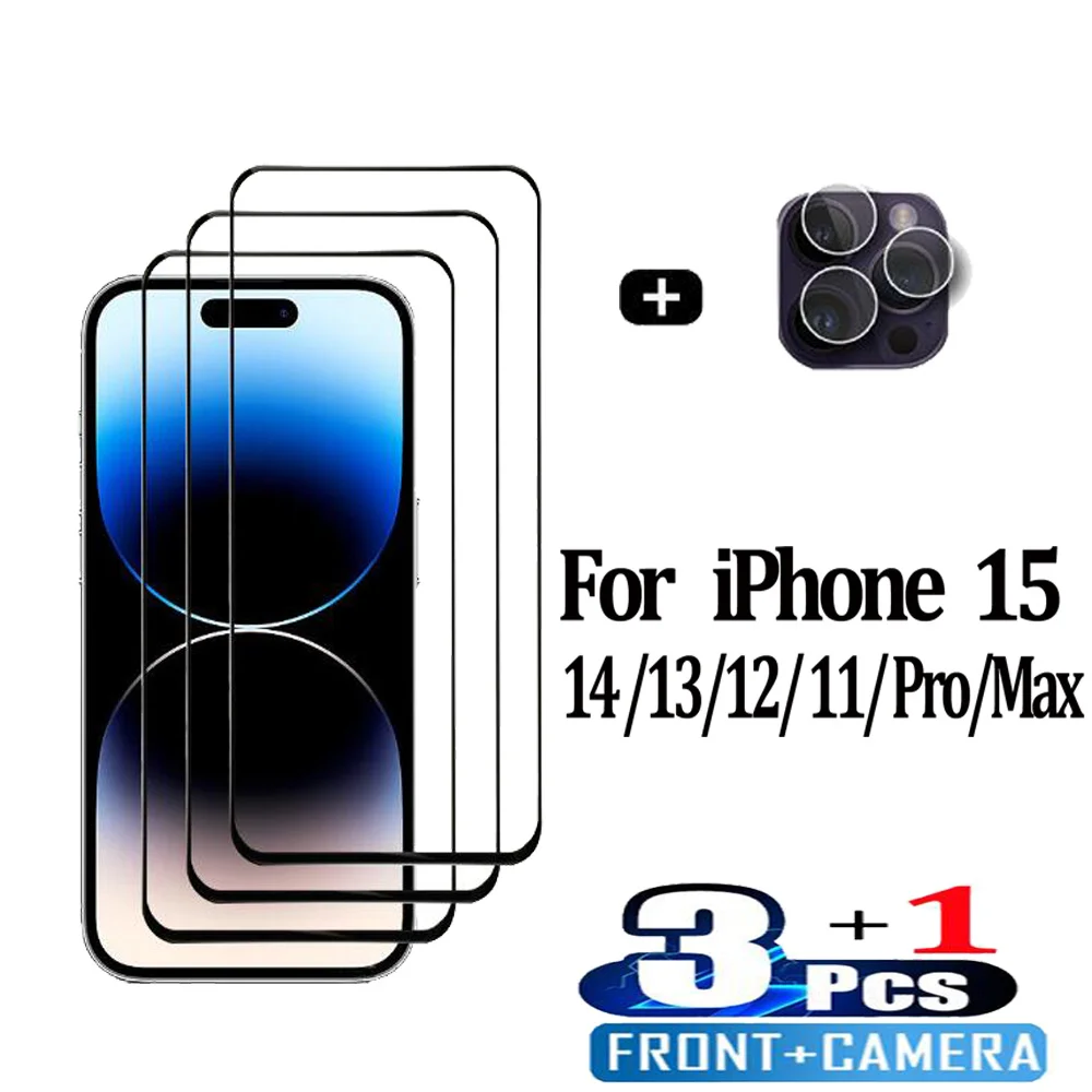 Anteriore Vetro Temperato Per Iphone 15 14 Pro Max Screen Protector Iphone 15 14 Plus Pellicola Protettiva Iphone14 Pro Pellicola Iphon 13 Promax Glas