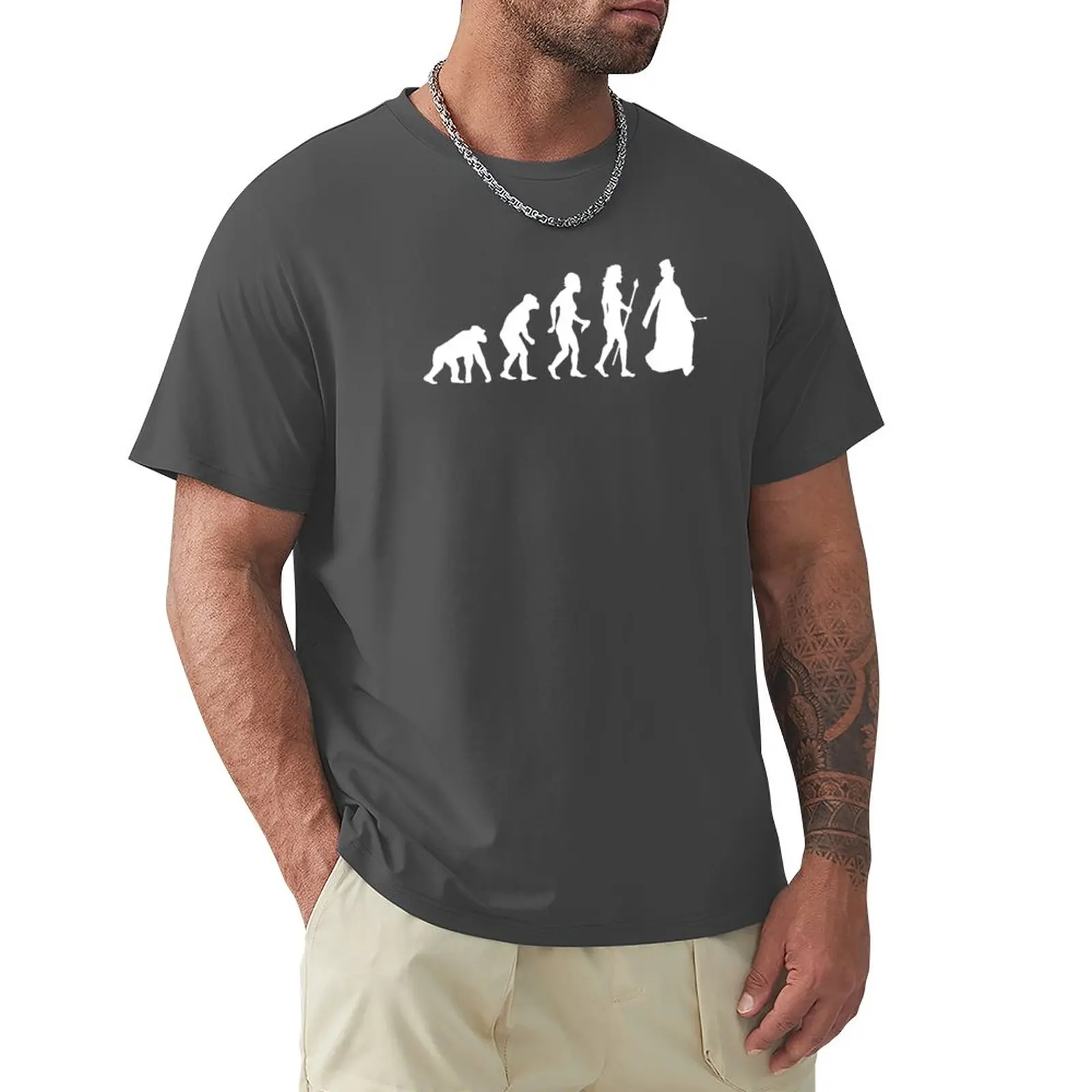 

Evolution of Women - Anne Lister Led the Way T-Shirt oversized tops cute clothes black t-shirts for men