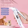 Pet Nail Clipper Trimmer with LED Light USB Rechargeable Electric Nail Clipper Display Nail Grinder Prevent Injury Low Noise
