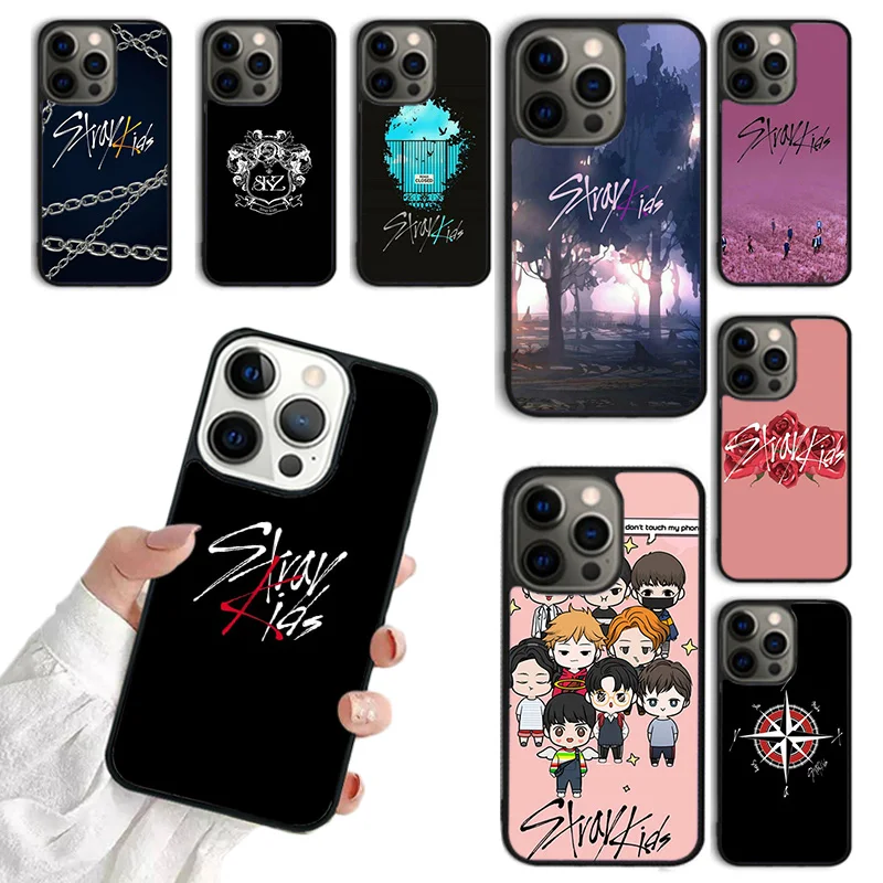 KPOP Stray Kids Protective Phone Case For iPhone 11 12 13 14 Pro Max Mini Cover For iPhone X XS