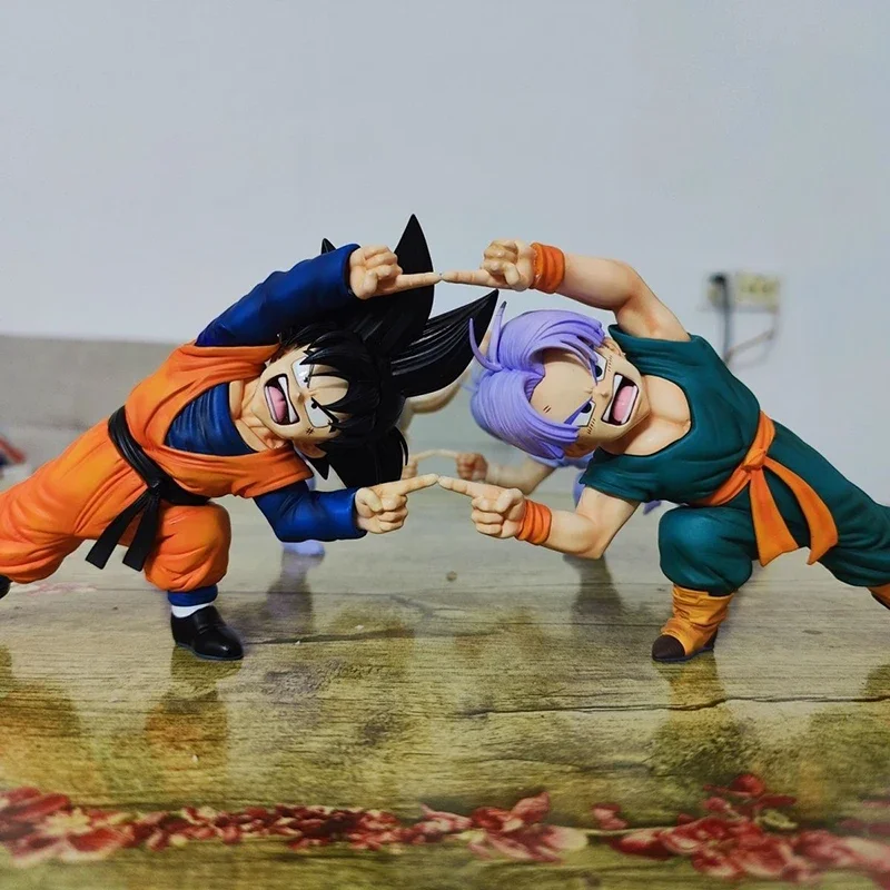10cm Dragon Ball Z Anime Son Goten Figure Gotenks Trunks Combined Body Action Figures PVC Statue Collection Model Toys Gifts