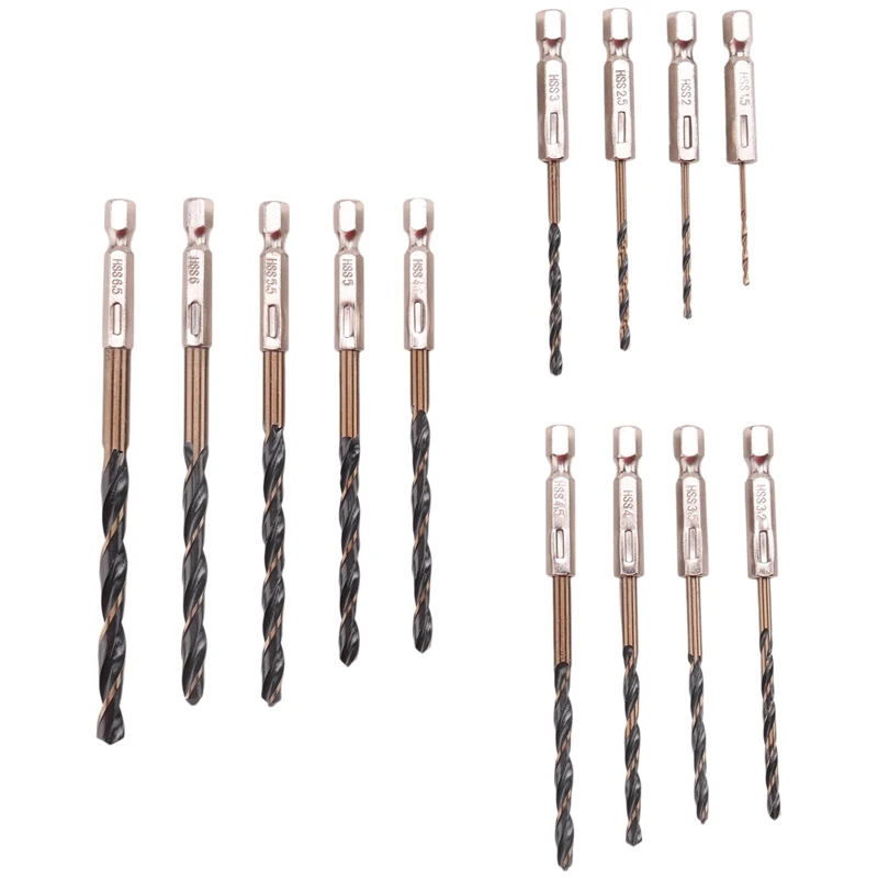 

Набор кобальтовых метрических бит с шестигранным хвостовиком, 13 шт., Быстросменные ударные биты из быстрорежущей стали, шестигранные биты для металла