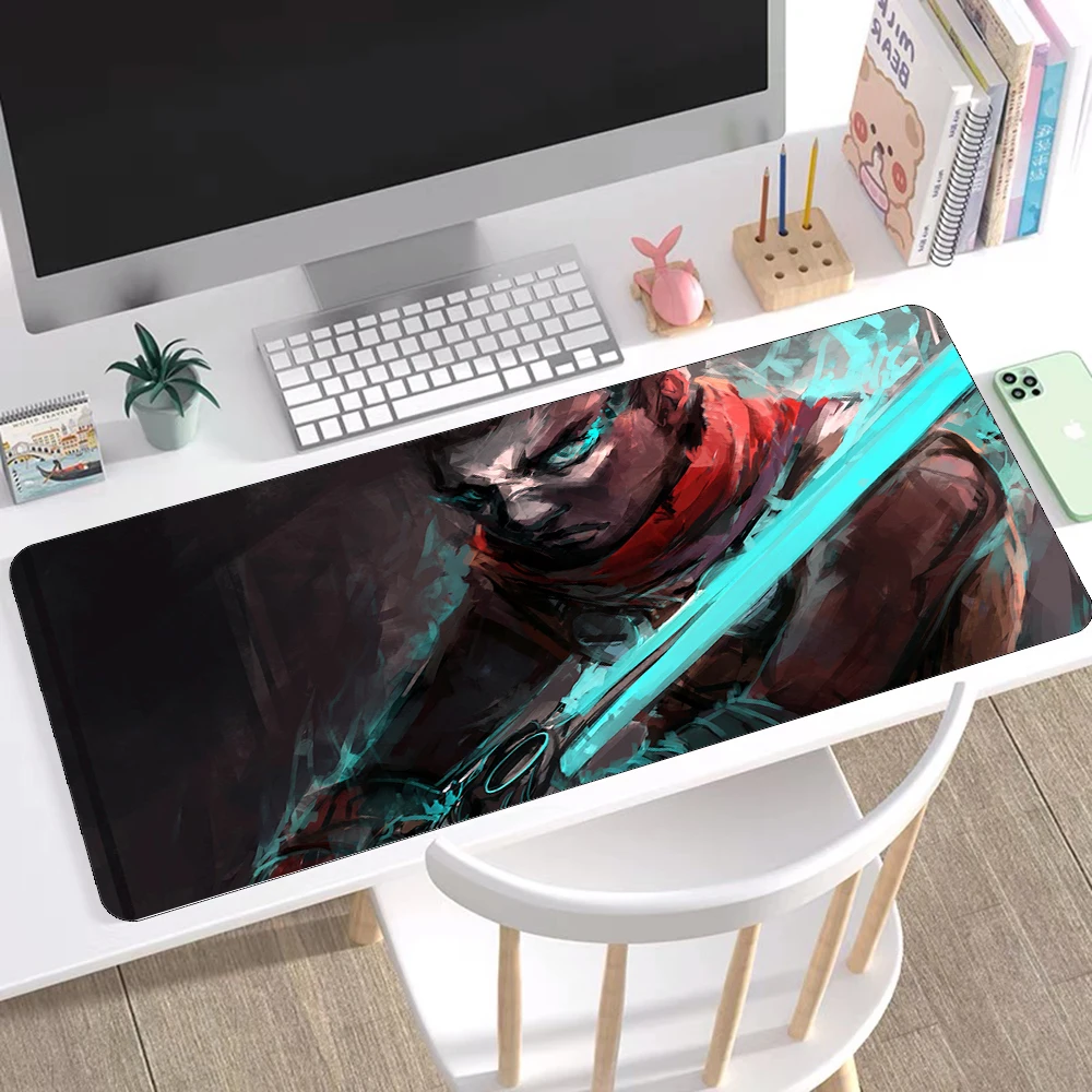 

Time Assassin Ekko Arcane Gaming Mouse Pad LOL Game Accessories Decorative Table Mat Wholesale Large Mouse Pad 40x90CM for Csgo