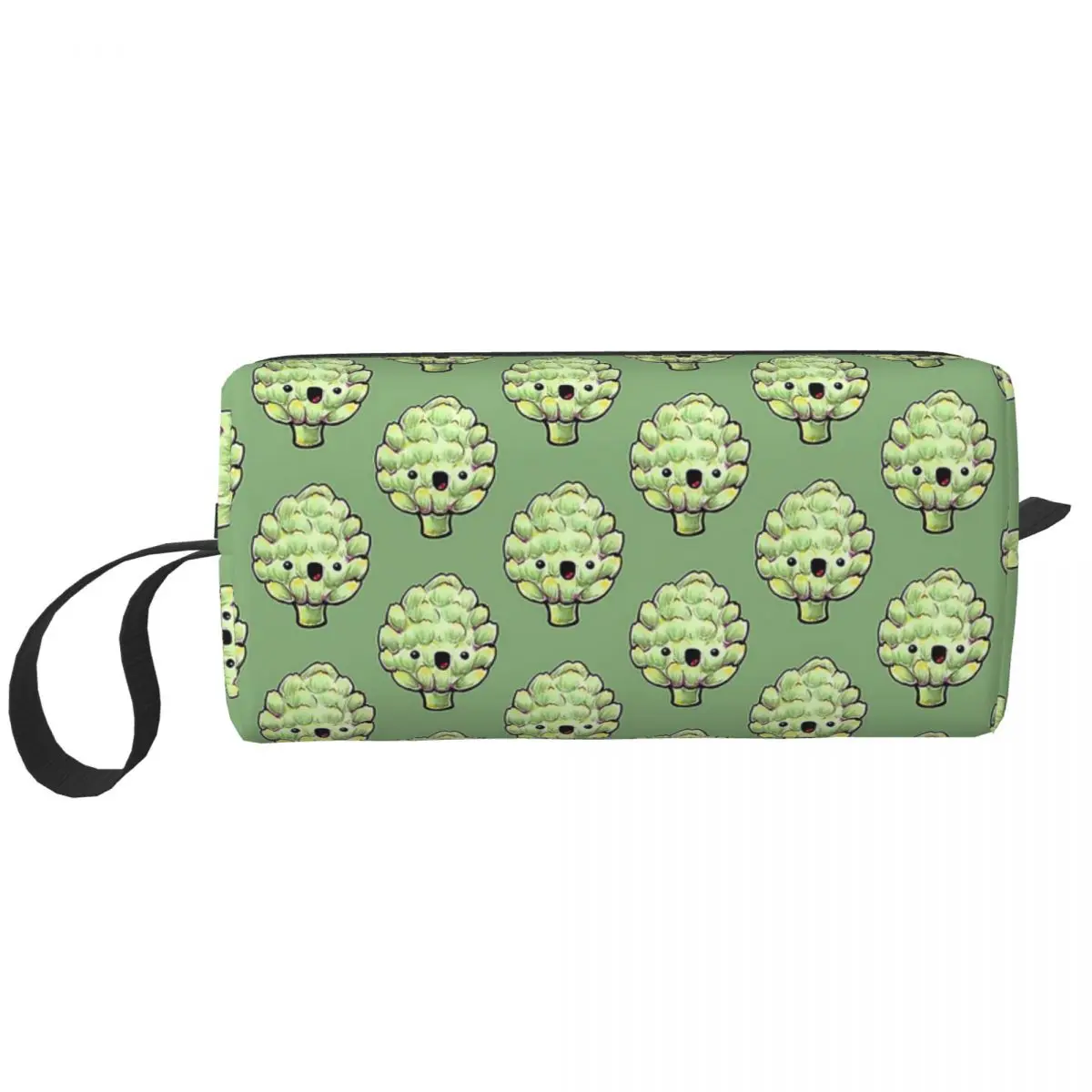 Cute Alcachofra Makeup Bag para Mulheres, Organizador de Cosméticos, Armazenamento, Kit Dopp, Higiene Pessoal, Beleza, Travel Pencil Case