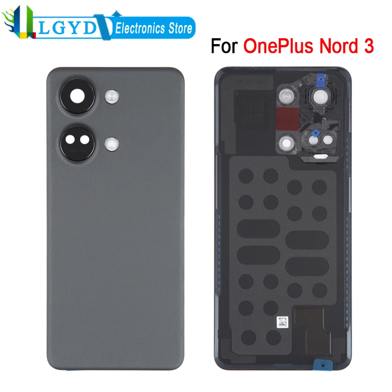 

Задняя крышка для OnePlus Nord 3, задняя крышка аккумулятора с логотипом и крышкой объектива камеры, запасная часть для ремонта