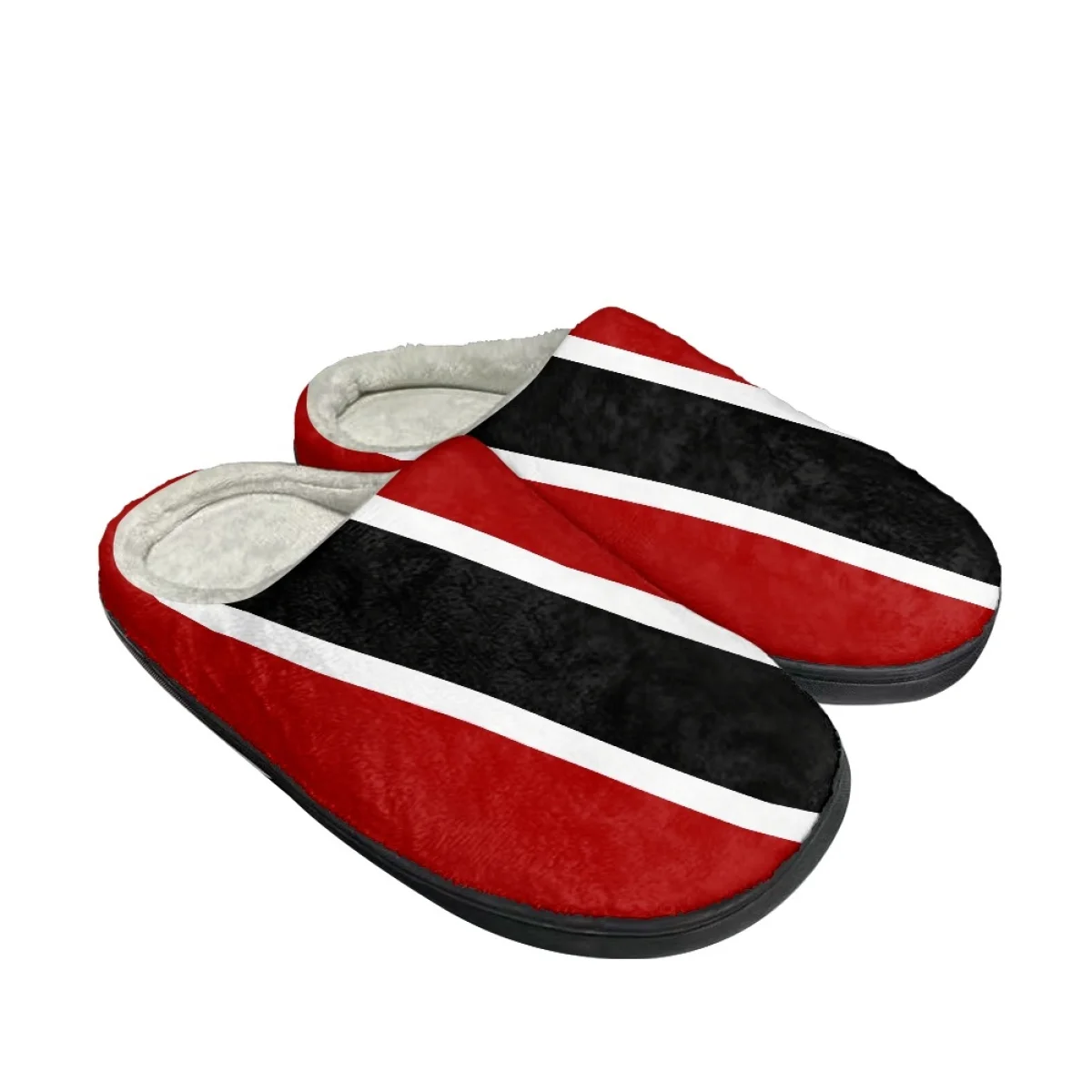 Casual Home Shoes Indoor Slippers Antigua and Barbuda Flag Design House Bedroom Slippers Winter Warm Cotton Slippers for Women