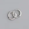 925 Sterling Silver Geometry Hoop Earrings for Women Fashion Silver Jewelry Gifts Trendy 1