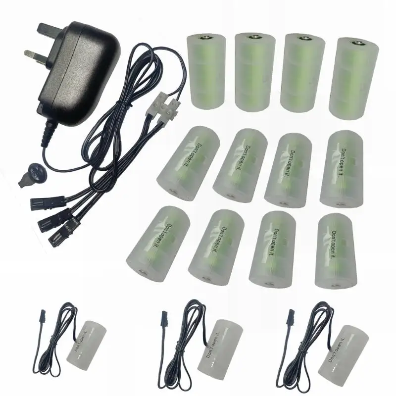 장난감 컨트롤러 R2LB용 1.5V LR20 D+LR14 C 배터리용 더미 배터리에 미국/EU/UK 플러그