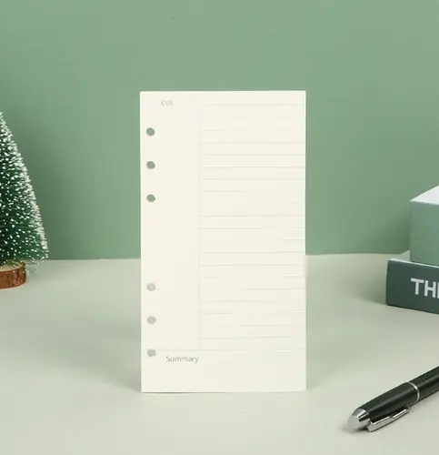 45 Sheets A5 A6 A7 Loose Leaf Notebook Refill Spiral Binder Inner Page Line Blank craft  Grid Inside Paper Stationery - Image 18