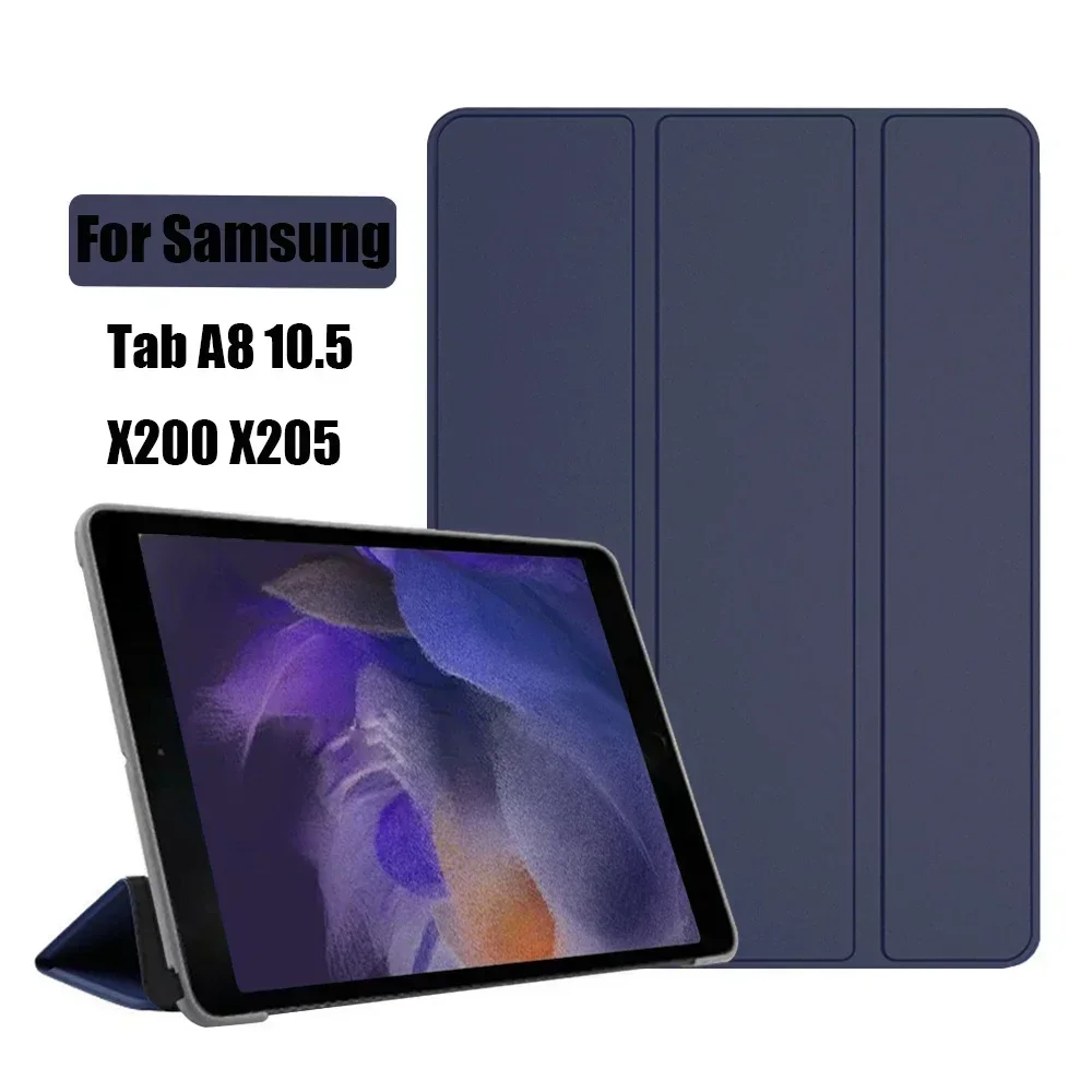 Custodia Tri-Fold Per Samsung Galaxy Tab A8 2021 Custodia Per Tablet Pu Per Samsung Tab A8 10.5 Sm-X200/Sm-X205 Cover Protettiva Per Tablet