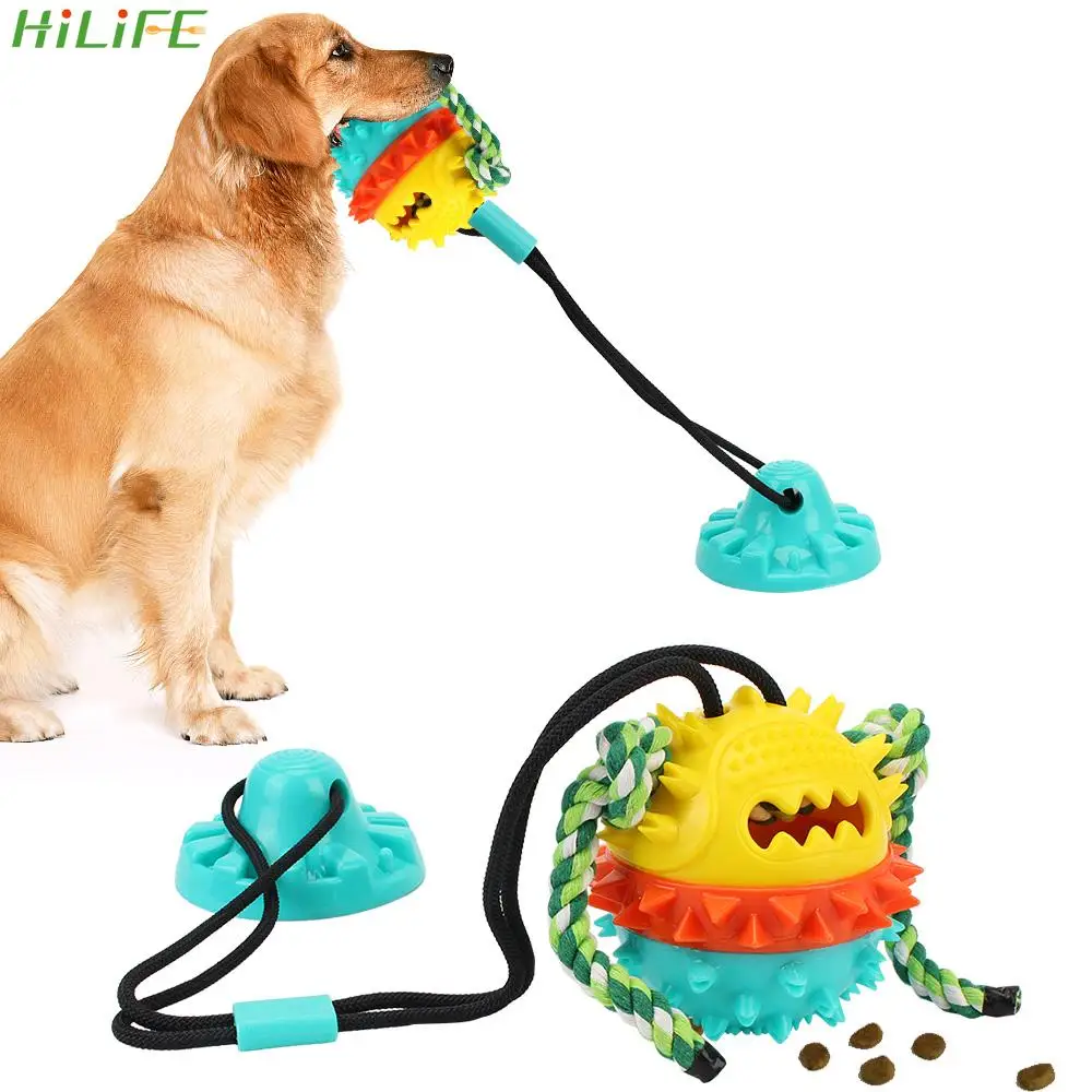 Dog Ball Toy Silicon Suction Cup For Pet Chew Bite Dog Toothbrush Tooth