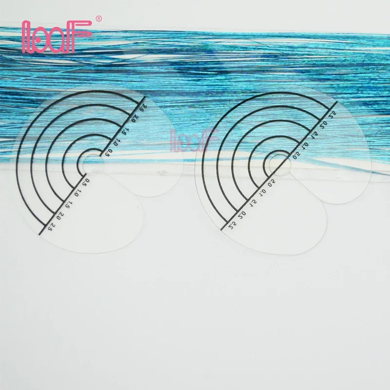 LOOF 100pcs Heat Protector Shield Single Hole Template Spacer Separator With Scale Heat Insulation Sheet For Hair Extensions