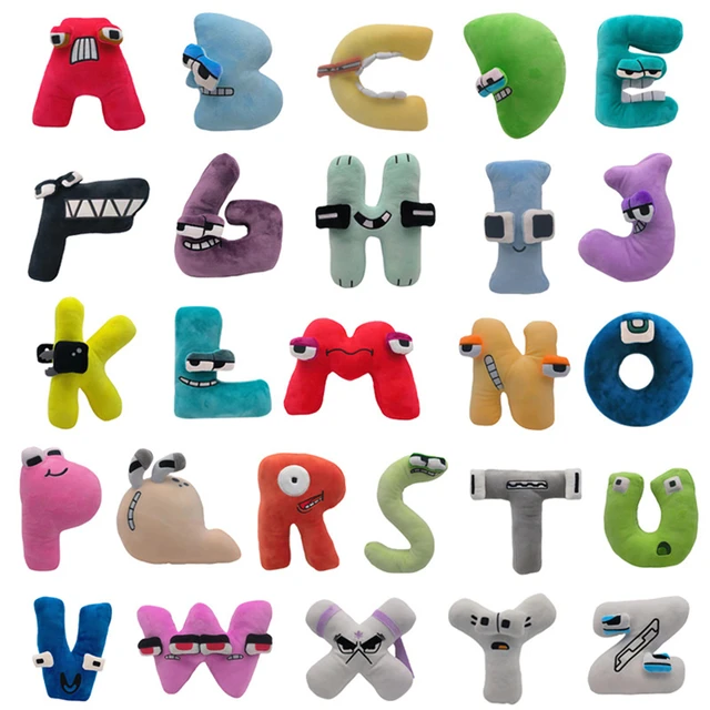 A-Z Alphabet Lore Plush Toy Preschool Educational English ABC Letter  Stuffed Animal Plushie Kids Gift Mobile phone bag pendant - AliExpress