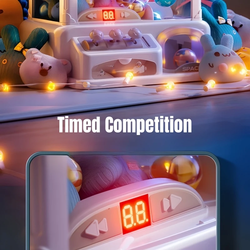 Mini Claw Machine Toys for Children Automatic Coin Operated Play Games DIY Prizes Arcade Crane Doll Vending Machines Kids Gifts 5