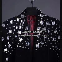 Wedding Suits For Men Luxury Rhinestone Velvet Coat Pants 2 Pieces Groom Wear Men's Tuxedo Tailor-Made Male Fashion Party Dress 2