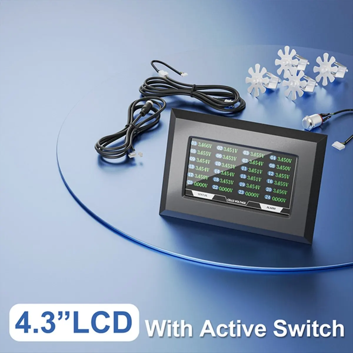 액세서리 JK Smart-A23U용 액티브 스위치 모니터가 포함된 4.3인치 LCD 디스플레이 화면