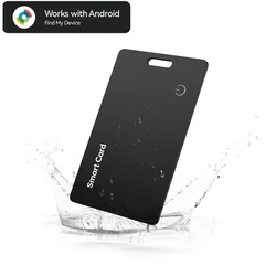 Ultra - Thin Bluetooth Smart Tag - Rechargeable Wallet and Luggage Tracker (Black)