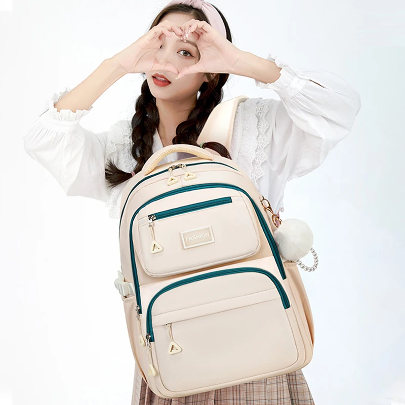 Large Capacity Student Backpacks Casual Waterproof men and women Oxford Cloth Backpack Fashionable Travel College school Bags 2