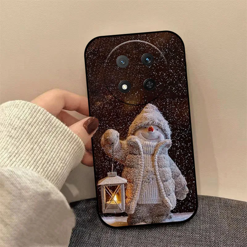 Christmas Style Shockproof Silicone Phone Case with Lens Protection