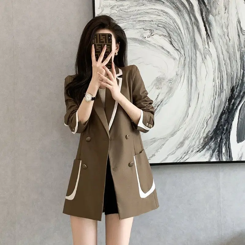 

2023 Spring And Autumn The New Listing Suit Coat Women's Advanced Sense Professional Loose And Slim Versatile Fashion Elegant