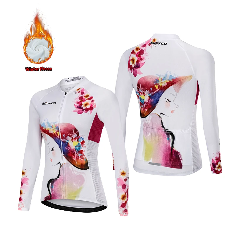 Chaqueta de invierno, maillot de ciclismo, ropa térmica de forro polar, camiseta de montaña para exteriores, ropa de mujer, ropa de invierno, ropa femenina