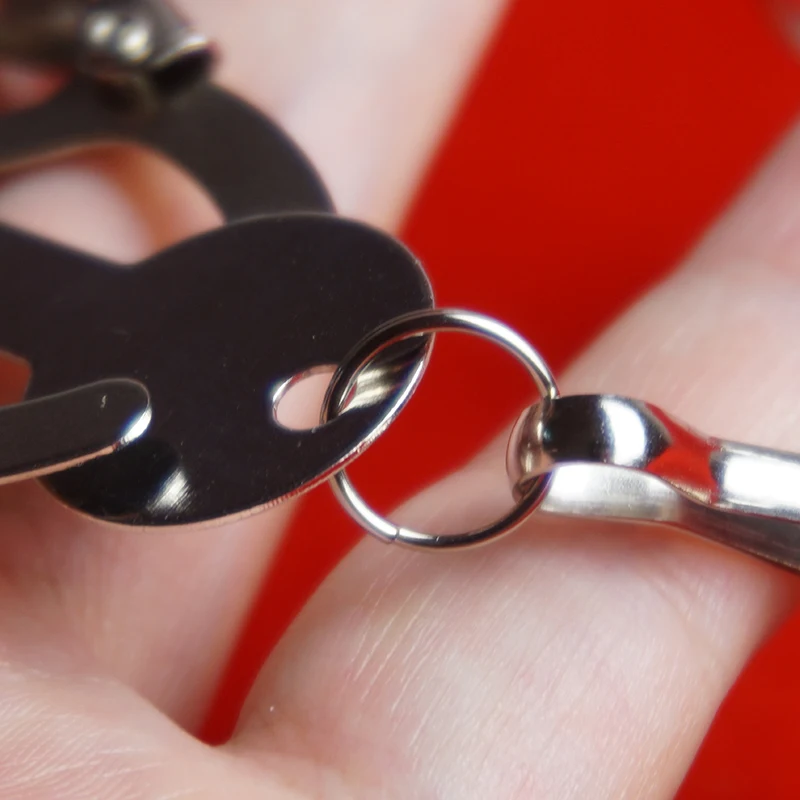 Nipple Clamps Nipple Sex Toys Hanging Weight Heavy Nipple Clamps Grips, BDSM Clover Style Weighted Nipple Clip Silicone Tips, Sex Toys Games for Couples