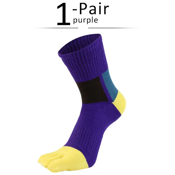 Men's Colorful Compression Toe Socks
