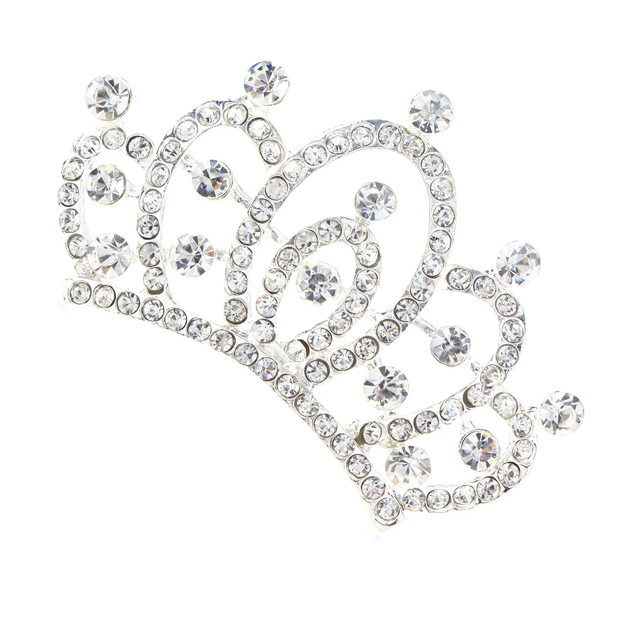 

Girl Sparkling Rhinestone Crown Tiara Headband Comb Crowns Hair Decoration Jewelry for Children