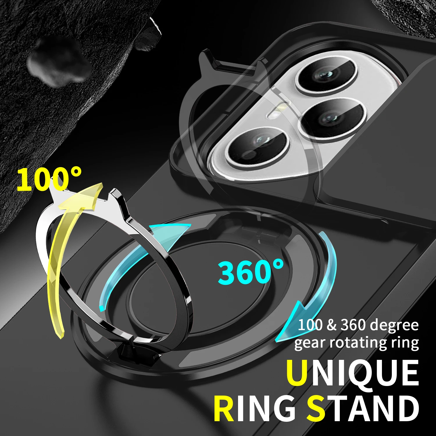 Shockproof Armor Case with Lens Protection and Magnetic Wireless Charging Capability