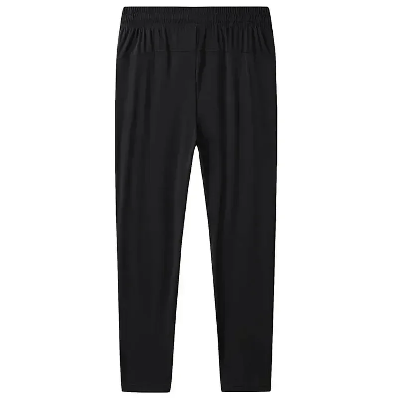 Plus Size 7XL 8XL 9XL Summer Ice Silk Sweatpants Men's High Elastic Gym Joggers Running Quick Drying Sports Pants Men Trousers 5