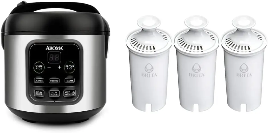 

Housewares ARC-994SB Rice & Grain Cooker Slow Cook & Standard Water Filter, Standard Replacement Filters for Pitchers a