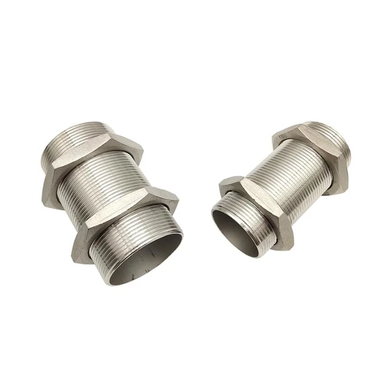 1/4" 3/8" 1/2" 3/4" 1" BSP Male Full Thread 304 Stainless Steel Water Tank Nipple Pipe Fitting Connector Coupler Adapter