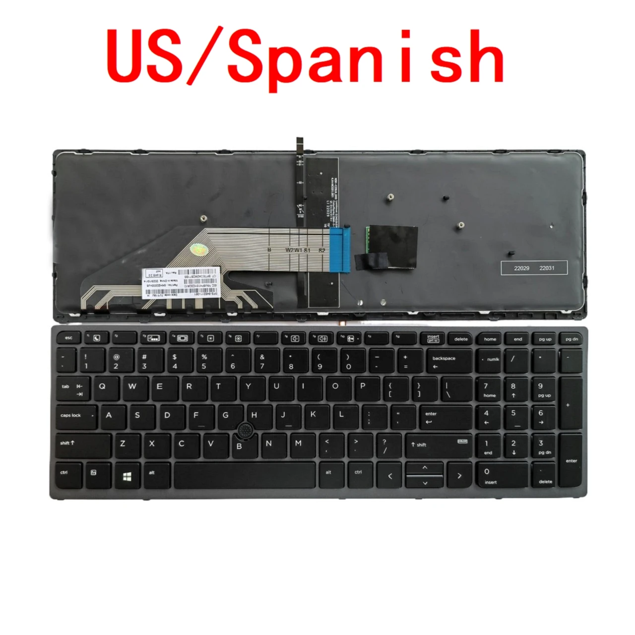 Nuova Tastiera Retroilluminata Per Laptop Spagnola Usa Per Sostituzione Pc Notebook Hp Zbook 15 G3 G4 Zbook 17 G3 G4