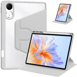360 Rotating Tablet Case with Pencil Holder, 11.5 Inch Premium Cover for Honor Pad V9 11.5 (Gray)