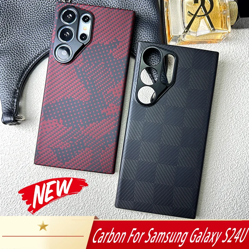 ACC-Carbon Real Carbon fiber For Samsung Galaxy S24 Ultra  phone Case Ultra-thin Aramid fiber phone Case Galaxy S24 ultra Case