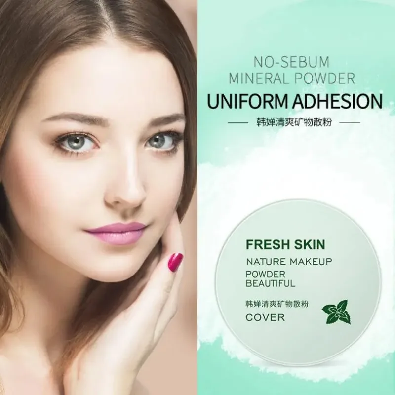 Fresh Mineral Loose Setting Powder Oil Control Concealer Smooth Nature Foundation makeup Powder Beauty Face Care setting powder loose powder face powder