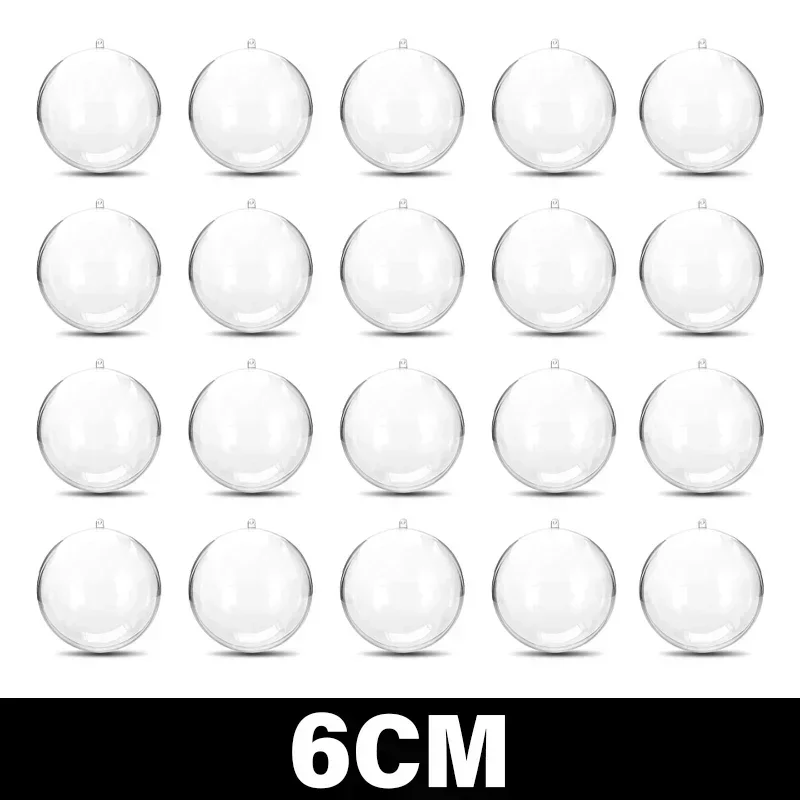 thumbnail image 1 of 10/1 pieza de bolas de plástico transparente para Navidad, árboles de Navidad, caja de bolas abiertas, adorno para boda, regalo, fiesta, decoración del hogar, 1 of 5