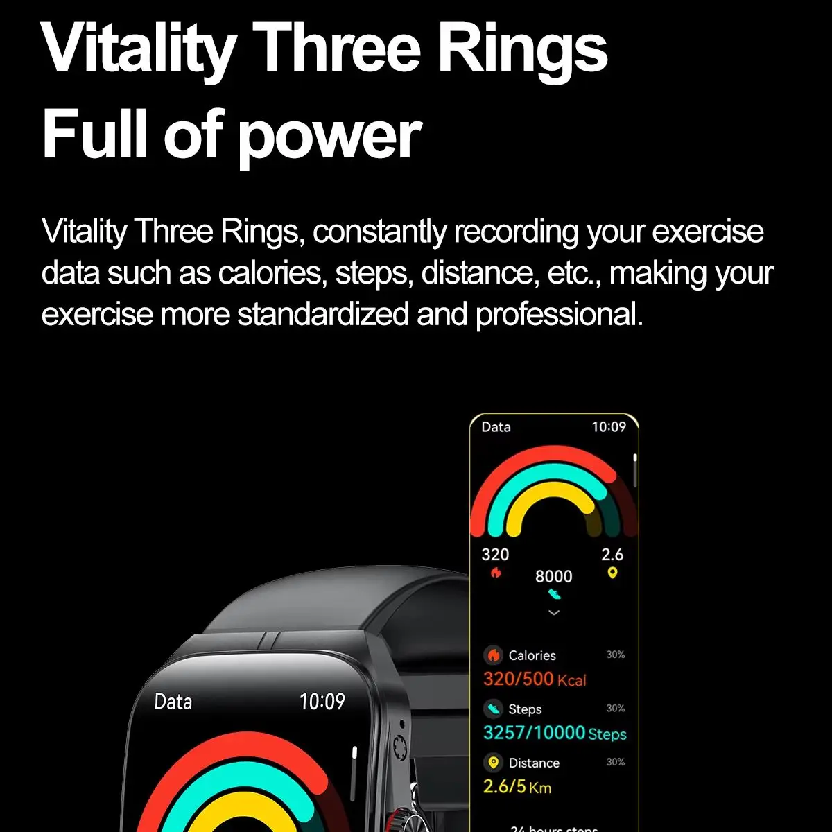 롤스티미 여성 남성 패션 스마트워치 1.95인치 AMOLED 블루투스 통화 수면/심박수/날씨 모니터링 NFC 스포츠 음악 시계