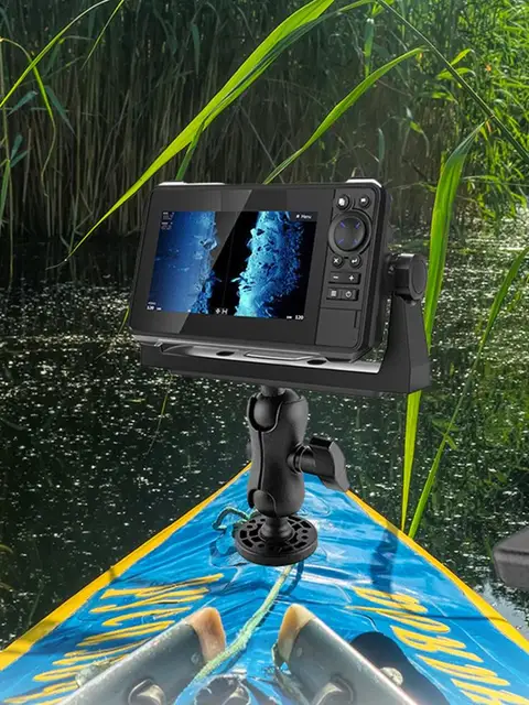 360 Degree Swivel Universal Marine Kayak Electronic Fish Finder Mount  Fishfinder GPS Plate Rotating Boat GPSMAP Supporter - AliExpress