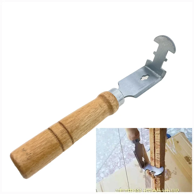 1Dcs Méhkas Keretterület -Tisztító Lapáttaparó Kaparó Villák Kipattanó Viasz Hulladék Fa Fogantyú Ss Penge Méh Méhészi Szerszámok