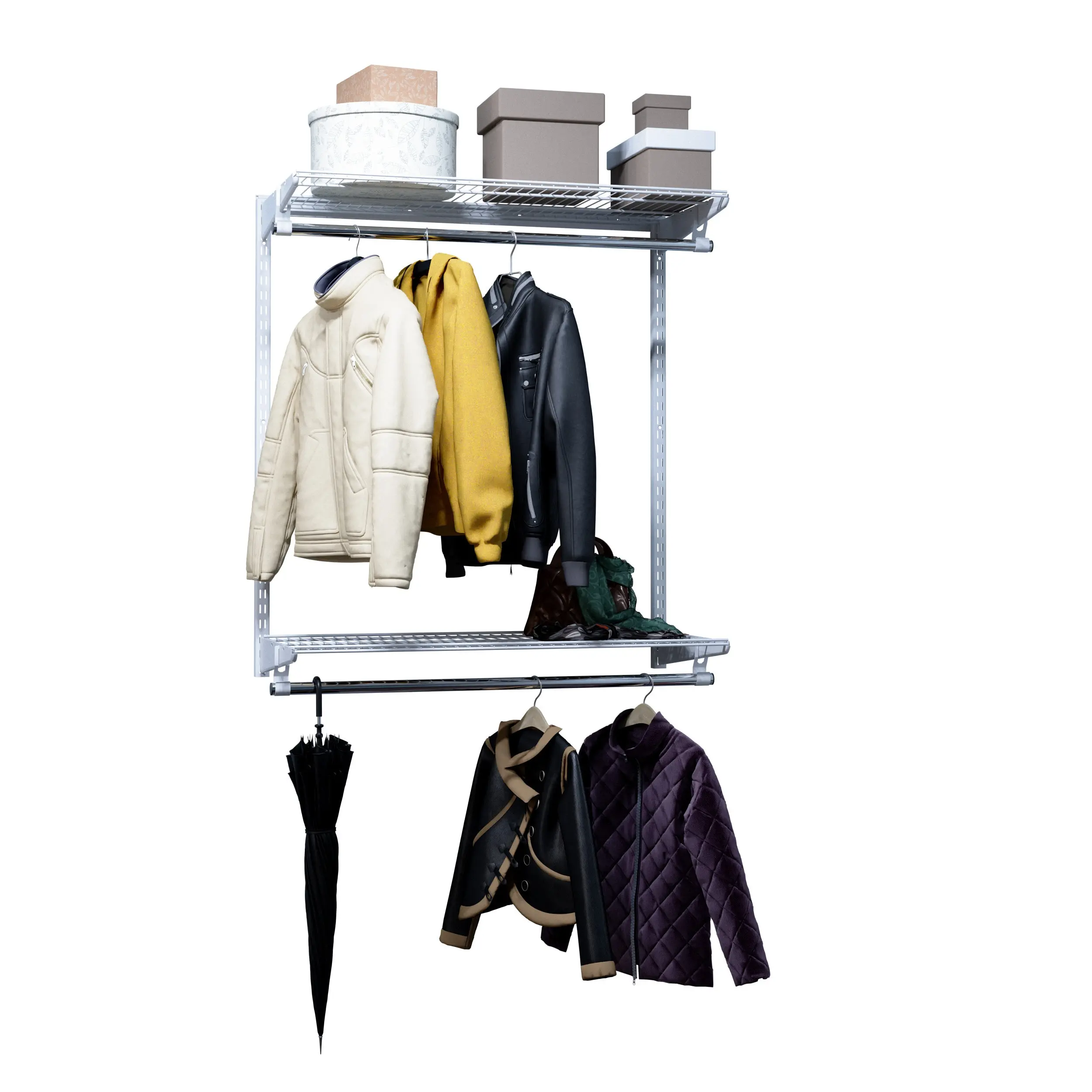 Hanger-bunk-titanium-GS-1200-white-450-wardrobe-storage-system-rack ...